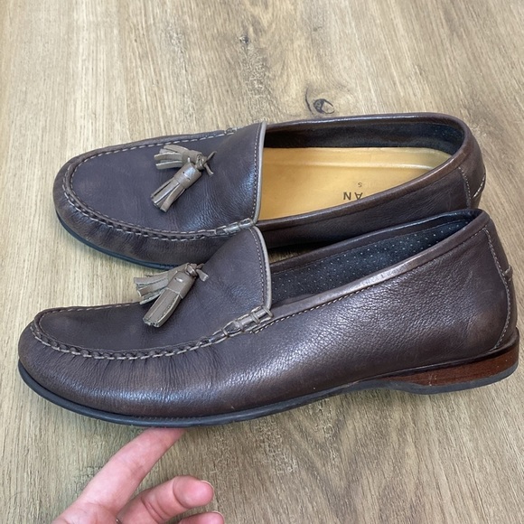 Cole Haan Men\'s Brown Leather Tassel Loafers size 8.5 main image 7